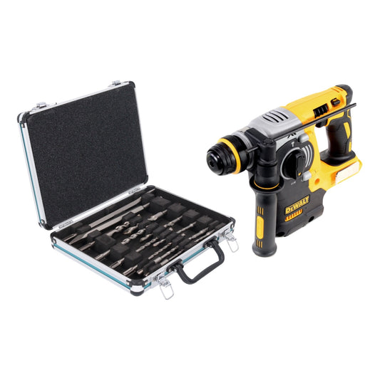 Marteau combiné sans fil DeWalt DCH 273 N 18 V 2,1 J SDS Plus Brushless + jeu de 13 perceuses et burins - sans batterie, sans chargeur