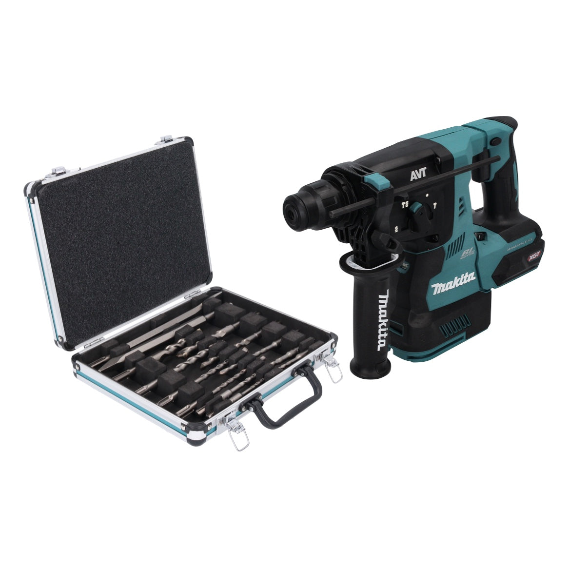 Makita HR 003 GZ marteau combiné sans fil 40 V max. 2,8 J SDS plus sans balais + jeu de 13 perceuses et burins - sans batterie, sans chargeur