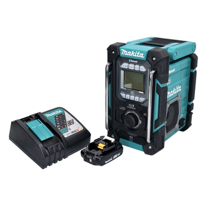 Radio de chantier à batterie Makita DMR 301 RA1 12 V max. - 18 V DAB / DAB+ / Bluetooth + 1x batterie 2,0 Ah + chargeur