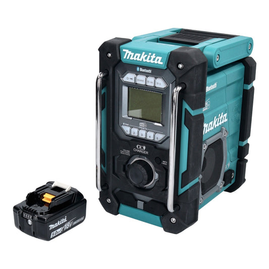 Makita DMR 301 T1 Akku Baustellenradio 12 V max. - 18 V DAB / DAB+ / Bluetooth + 1x Akku 5,0 Ah - ohne Ladegerät