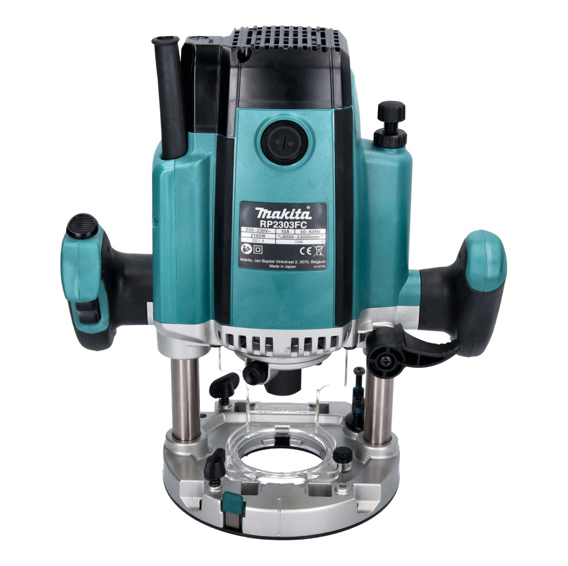 Makita RP 2303 FCXJ Oberfräse 2100 Watt 70 mm Hub + Anschlag + Makpac