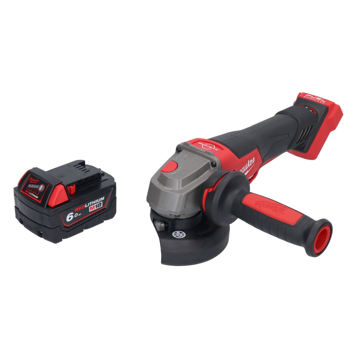 Meuleuse d'angle sur batterie Milwaukee M18 FSAGV115XPDB-601 18 V 115 mm sans balais + 1x batterie 6,0 Ah - sans chargeur