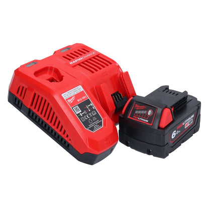 Meuleuse d'angle sur batterie Milwaukee M18 FSAGV115XPDB-601 18 V 115 mm sans balais + 1x batterie 6,0 Ah + chargeur