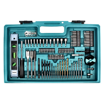 Makita DHP 482 SA2X5 perceuse à percussion sans fil 18 V 62 Nm + 2 batteries 2,0 Ah + chargeur + jeu d'accessoires 101 pièces + mallette