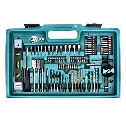 Makita DHP 480 SA2X5 Akku Schlagbohrschrauber 18 V 54 Nm + 2x Akku 2,0 Ah + Ladegerät + 101 tlg. Zubehör Set + Koffer