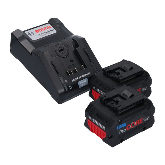 Kit de démarrage Bosch avec 2 batteries GBA ProCORE 18 V 8,0 Ah + chargeur GAL 18V-160 C (1600A016GP)