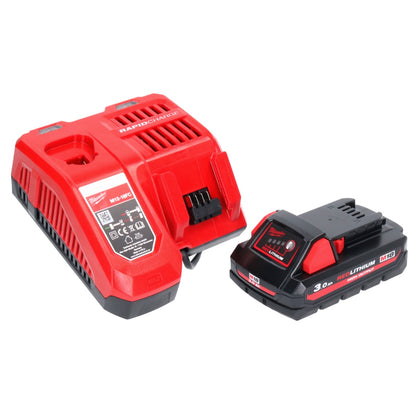 Milwaukee M18 NRG-301 Akku Starter Set High Output 18 V 3,0 Ah / 3000 mAh Li-Ion Akku ( 4932471069 ) + M12-18FC Ladegerät ( 4932451079 ) - Toolbrothers