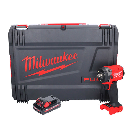 Clé à chocs sans fil Milwaukee M18 FIW2F12-301X 18 V 339 Nm 1/2" brushless + 1x batterie 3,0 Ah + boîtier HD - sans chargeur