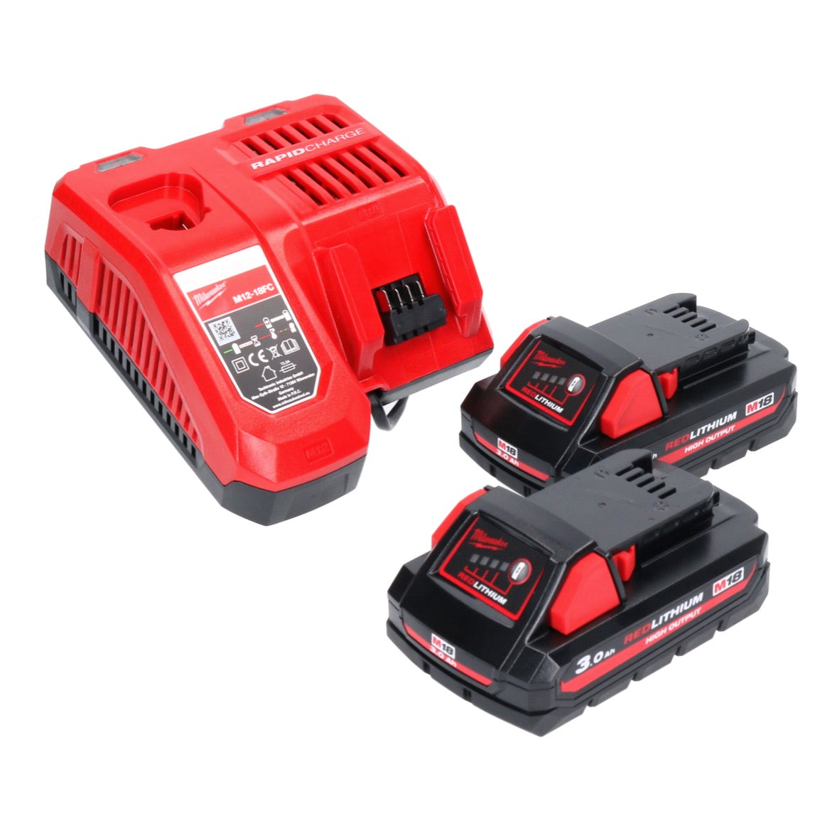 Clé à chocs sans fil Milwaukee M18 FIW2F12-302X 18 V 339 Nm 1/2" brushless + 2x batterie 3,0 Ah + chargeur + boîtier HD