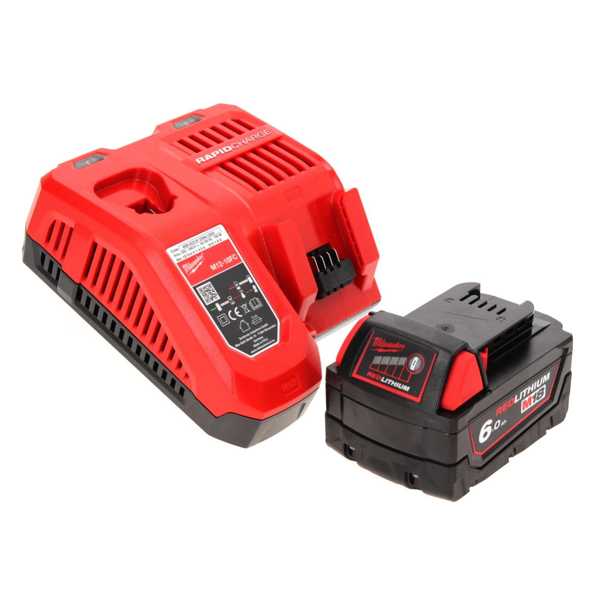 Milwaukee M18 FBL-601FC Akku Laubbläser Brushless + 1x Akku 6,0 Ah + Ladegerät