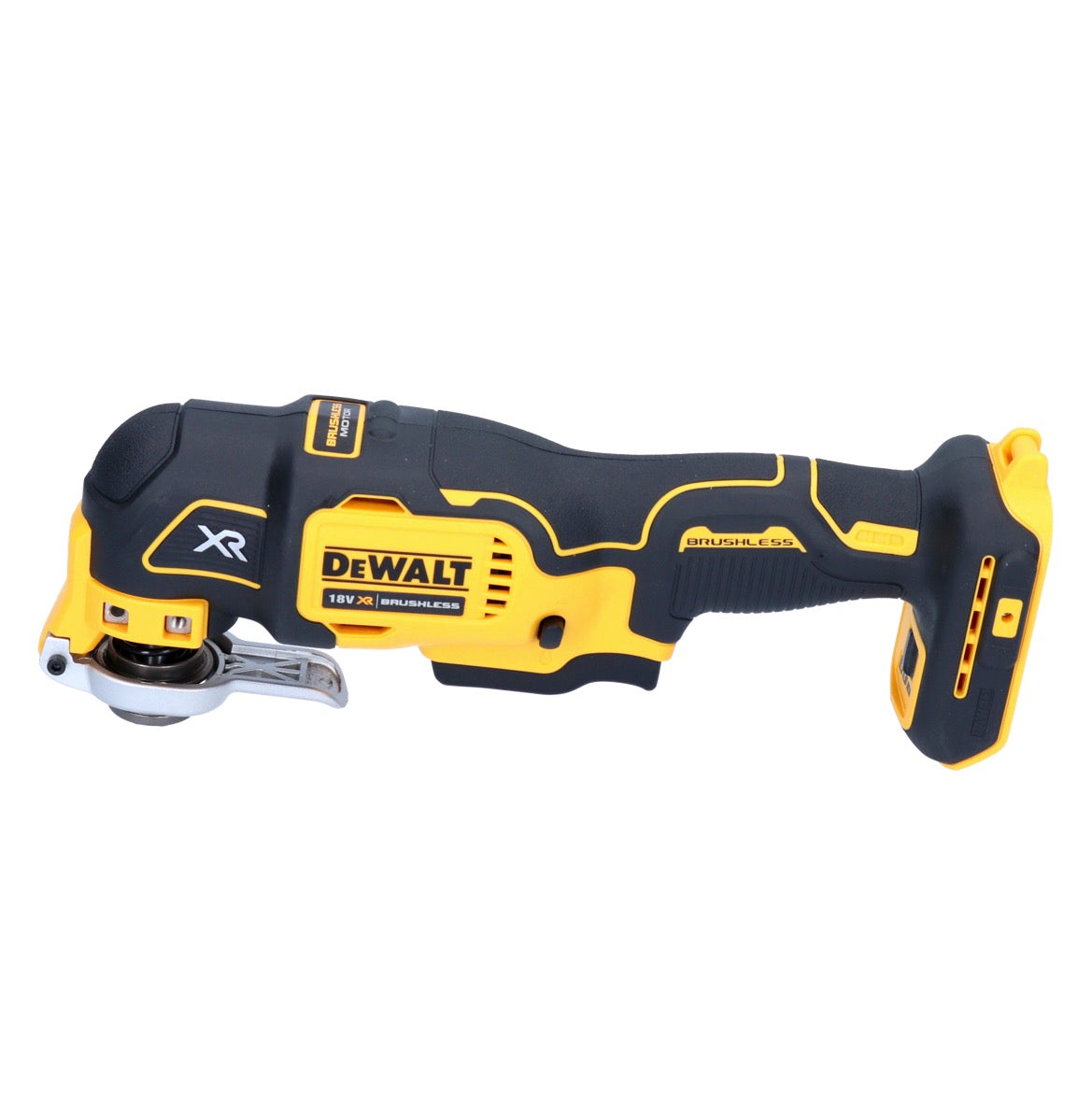 Oscillateur multi-outils à batterie DeWalt DCS 356 N-XJ 18 V sans balais + 1x batterie 5,0 Ah + jeu d'accessoires - sans chargeur