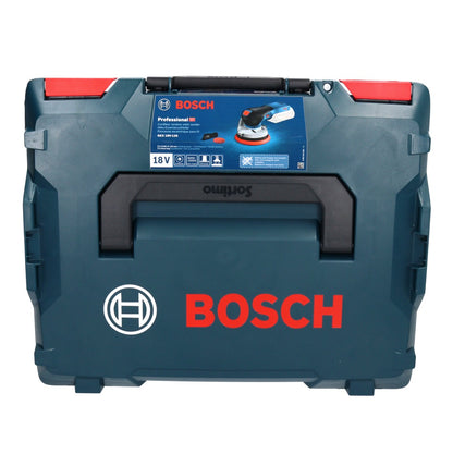 Bosch GEX 18V-125 Ponceuse excentrique professionnelle sur batterie 18 V 125 mm brushless (0601372200) + L-BOXX - sans batterie, sans chargeur