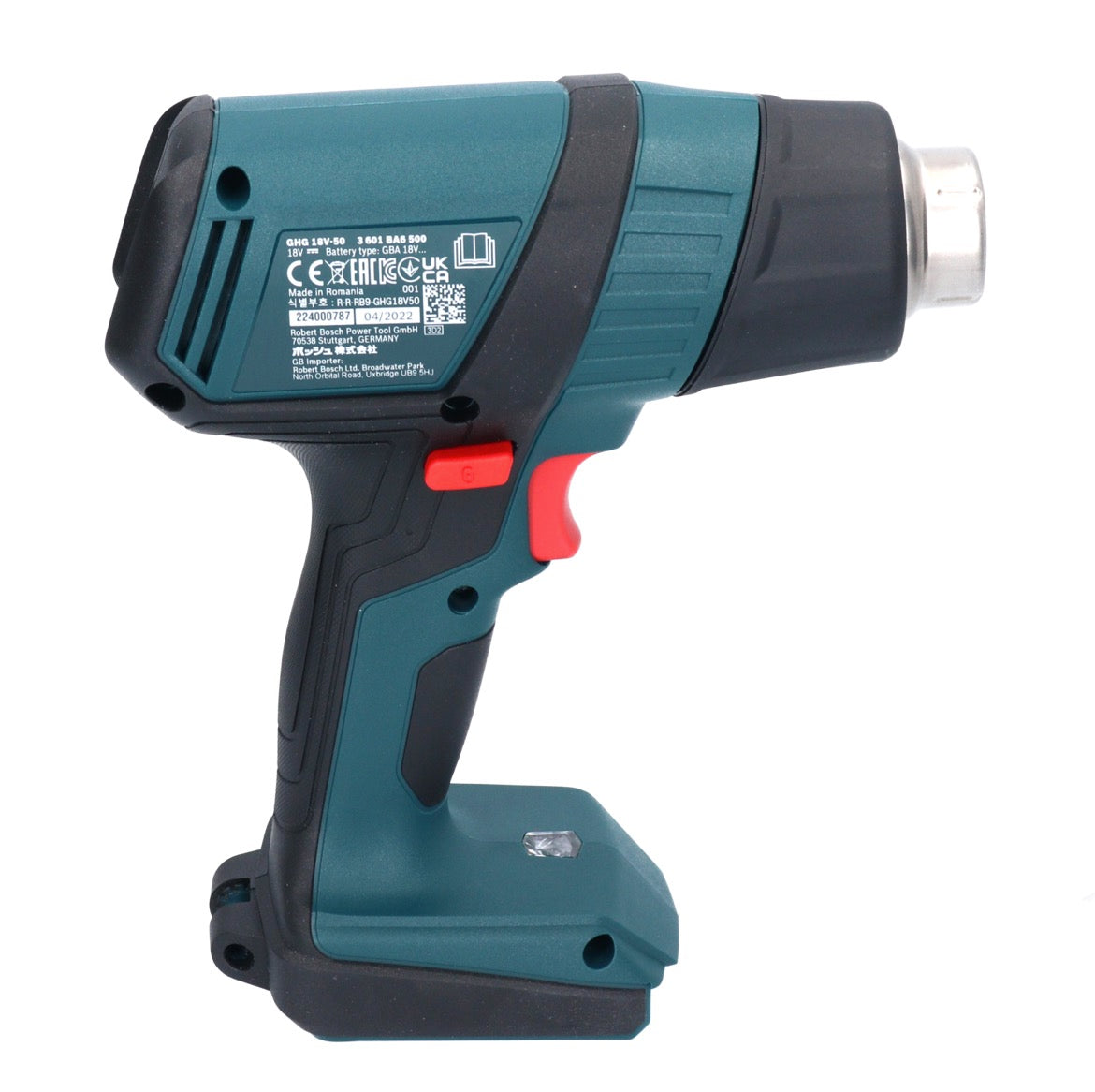 Bosch GHG 18V-50 Professional Akku Heissluftgebläse 18 V 300° C / 500° C + L-Boxx ( 06012A6501 ) - ohne Akku, ohne Ladegerät - Toolbrothers