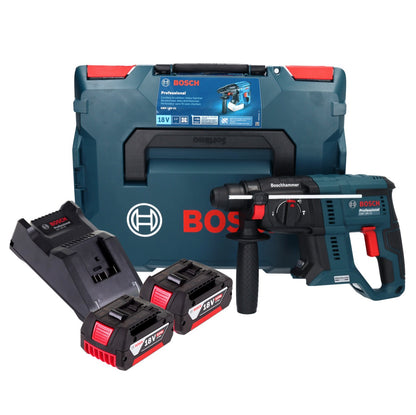 Bosch GBH 18V-21 Professional marteau perforateur sans fil 18 V 2,0 J sans balais + 2x batteries 5,0 Ah + chargeur + L-BOXX