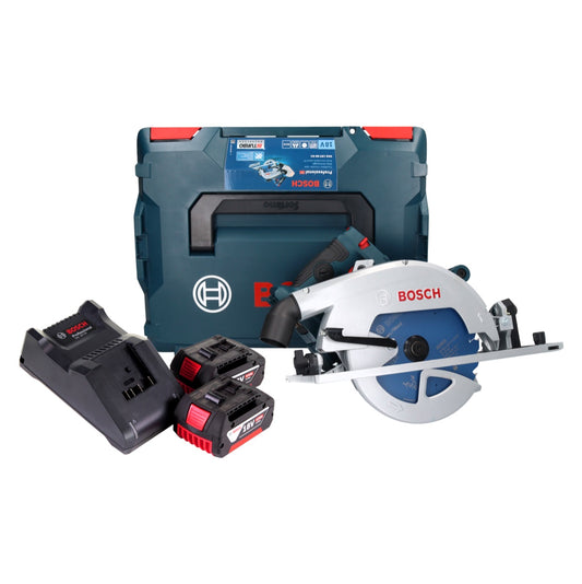 Bosch GKS 18V-68 GC Professional Akku Handkreissäge 18 V 190 mm Biturbo Brushless + 2x Akku 4,0 Ah + Ladegerät + L-BOXX