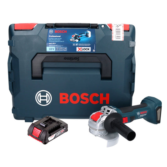 Bosch GWX 18V-7 Professional Akku Winkelschleifer 18 V 125 mm Brushless X-LOCK + 1x Akku 2,0 Ah + L-Boxx - ohne Ladegerät - Toolbrothers
