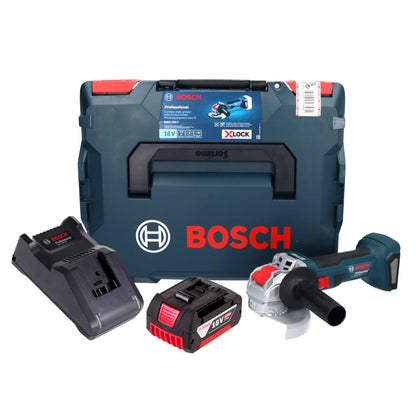 Bosch GWX 18V-7 Professional Akku Winkelschleifer 18 V 125 mm Brushless X-LOCK + 1x Akku 5,0 Ah + Ladegerät + L-Boxx - Toolbrothers