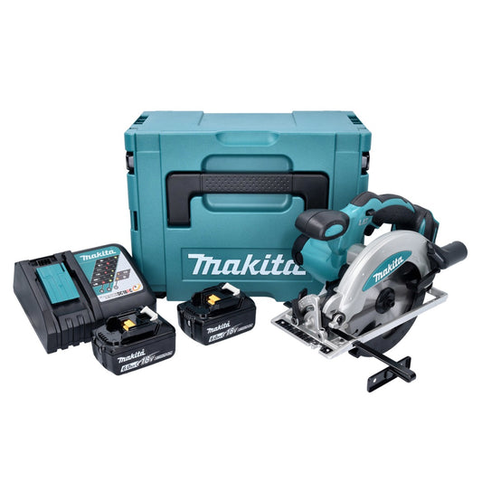 Makita DSS 610 RGJ Akku Handkreissäge 18 V 165 mm + 2x Akku 6,0 Ah + Ladegerät + Makpac