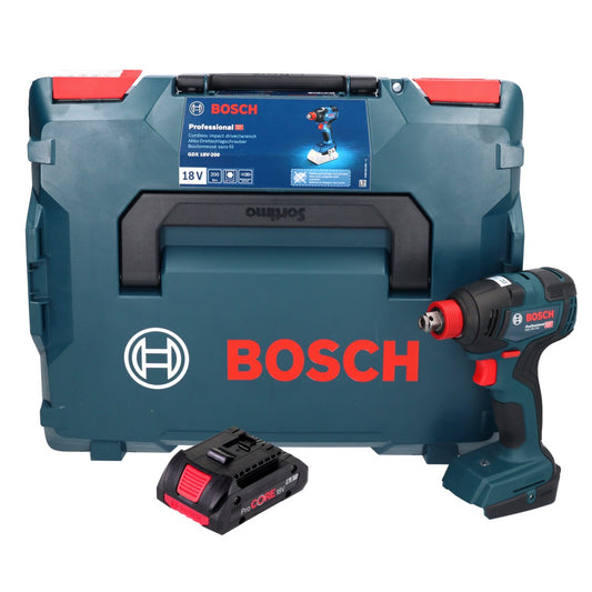 Bosch GDX 18V-200 Professional Clé à chocs rotative sans fil 18 V 200 Nm sans balais + 1x batterie ProCORE 4,0 Ah + L-BOXX - sans chargeur