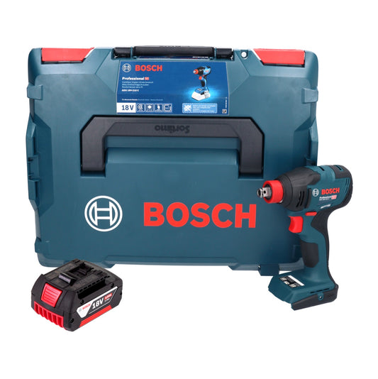 Bosch GDX 18V-210 C Professional Clé à chocs rotative sans fil 18 V 210 Nm sans balais + 1x batterie 4,0 Ah + module de connectivité + L-Boxx - sans chargeur