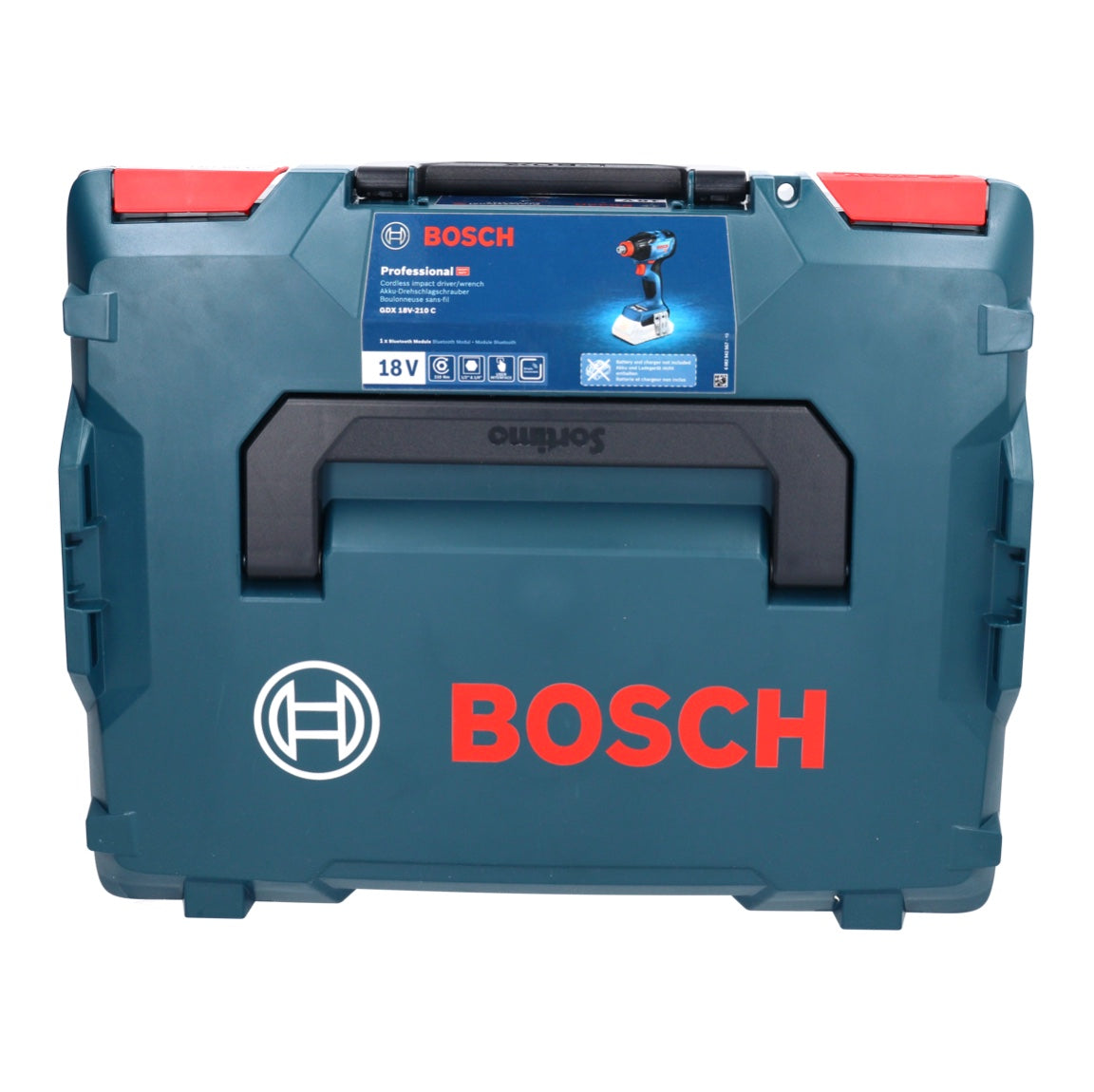 Bosch GDX 18V-210 C Professional Akku Drehschlagschrauber 18 V 210 Nm Brushless + 1x Akku 4,0 Ah + Connectivity Modul + L-Boxx - ohne Ladegerät