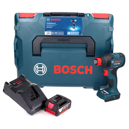 Bosch GDX 18V-210 C Professional Akku Drehschlagschrauber 18 V 210 Nm Brushless + 1x Akku 4,0 Ah + Ladegerät + Connectivity Modul + L-Boxx
