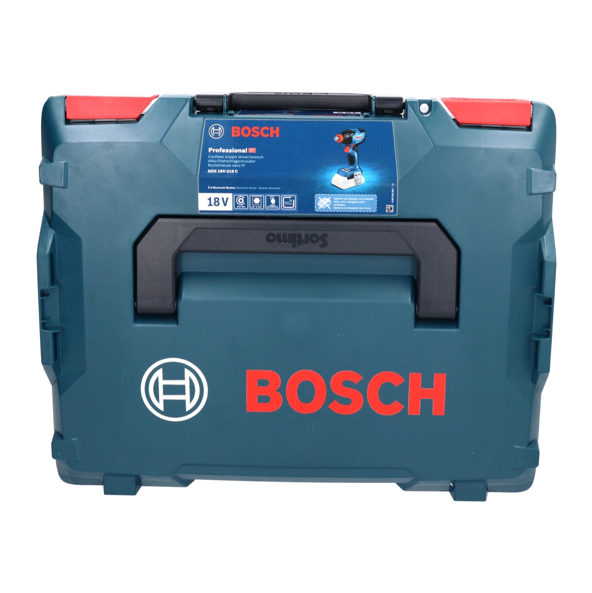 Clé à chocs rotative sans fil Bosch GDX 18V-210 C Professional 18 V 210 Nm sans balais + 1x batterie 5,0 Ah + chargeur + module de connectivité + L-Boxx