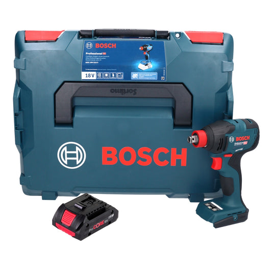 Bosch GDX 18V-210 C Professional Akku Drehschlagschrauber 18 V 210 Nm Brushless + 1x ProCORE Akku 4,0 Ah + Connectivity Modul + L-Boxx - ohne Ladegerät