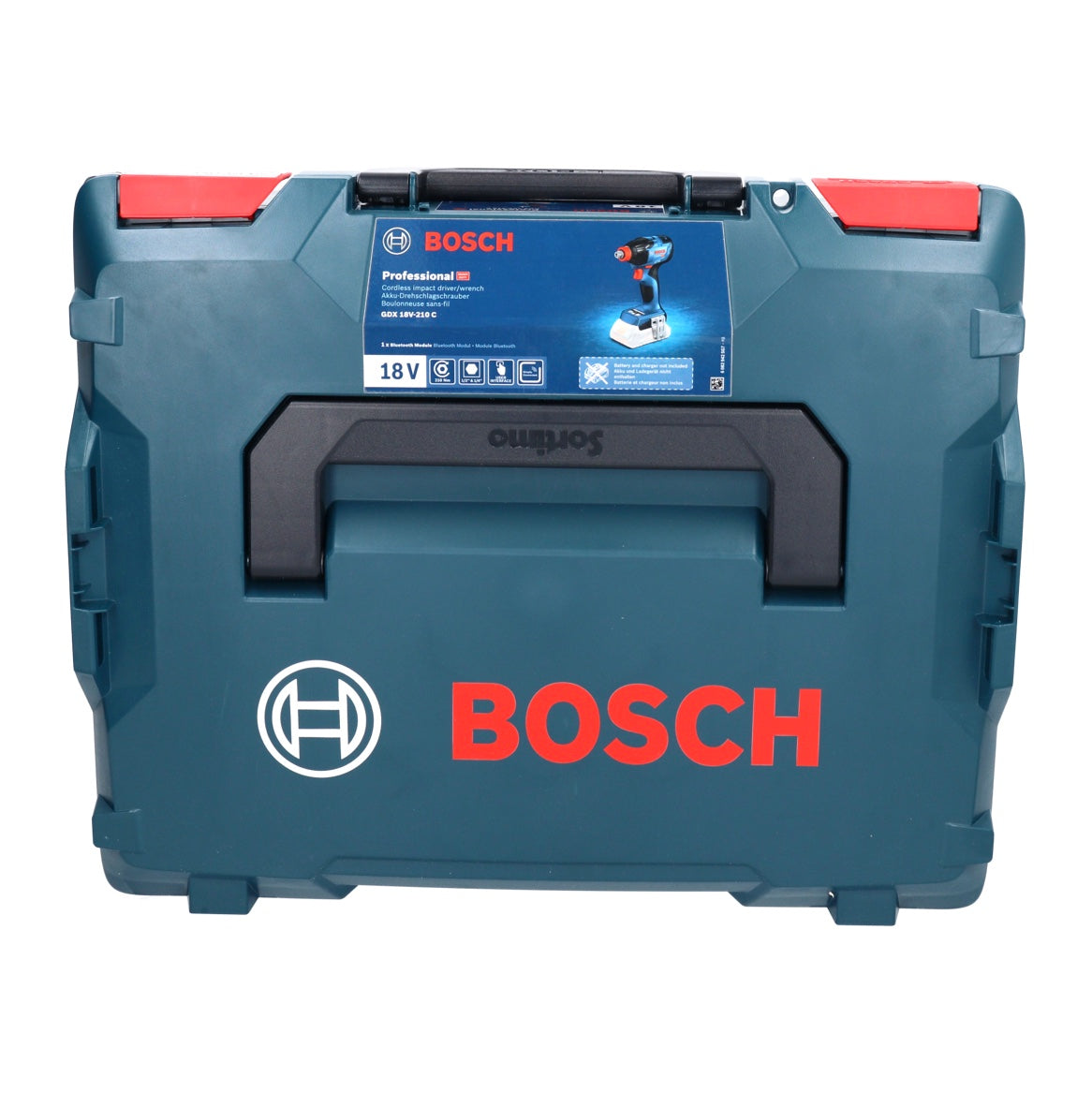 Bosch GDX 18V-210 C Professional Akku Drehschlagschrauber 18 V 210 Nm Brushless ( 06019J0203 ) + 2x ProCORE Akku 4,0 Ah + Ladegerät + Connectivity Modul + L-Boxx