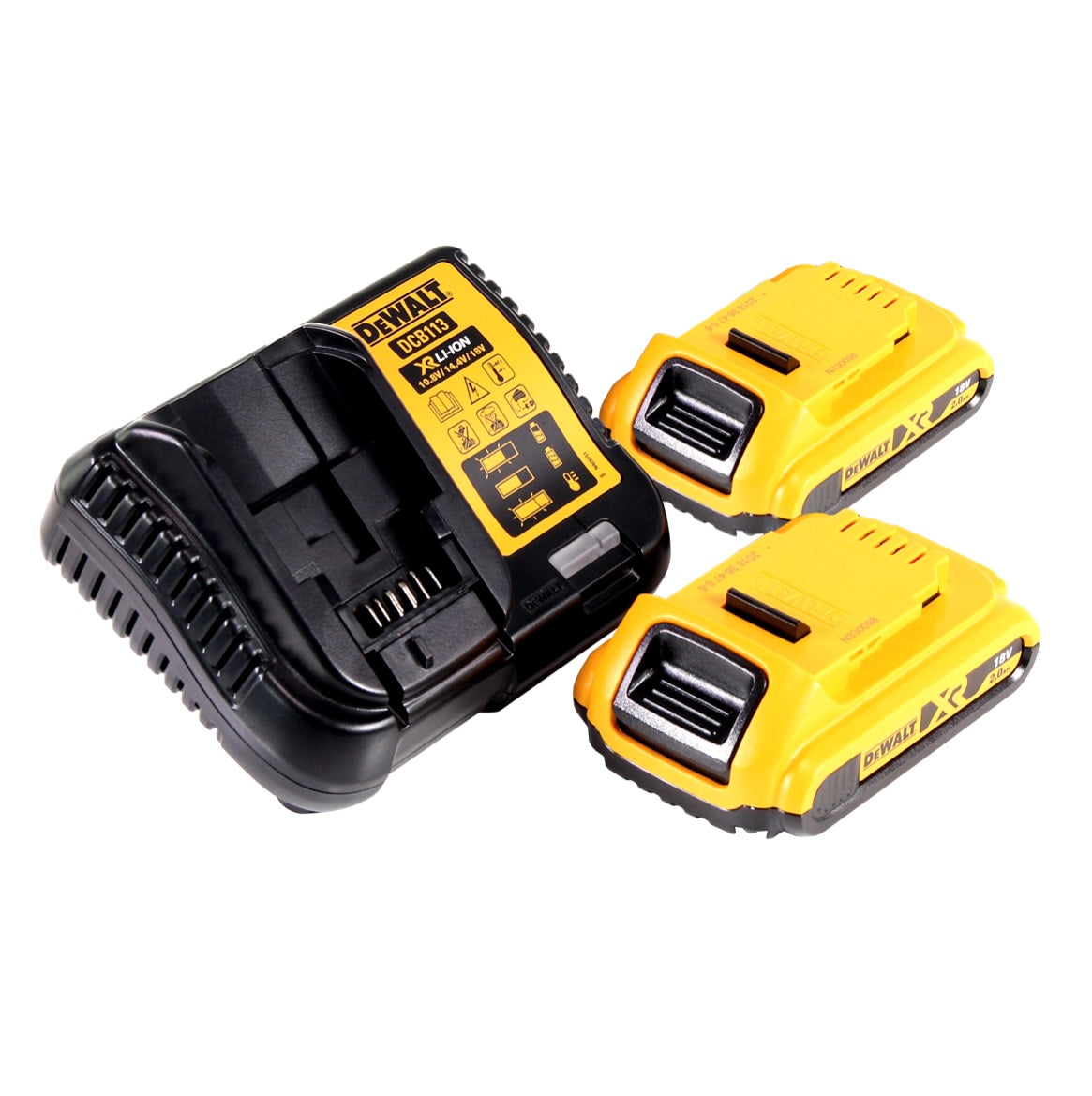 DeWalt DCL 077 D2 Akku LED Arbeitsstrahler 12 V 18 V 2000 lm IP54 + 2x Akku 2,0 Ah + Ladegerät