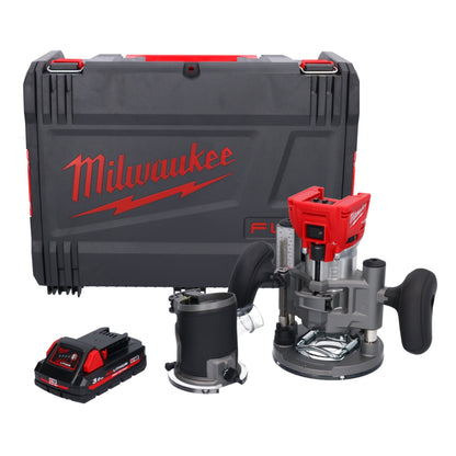 Fraiseuse à batterie Milwaukee M18 FTR-301X 18 V brushless + 1x batterie 3,0 Ah + modules de fraisage + boîtier HD - sans chargeur