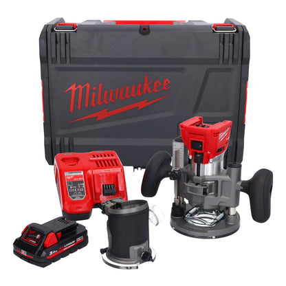 Milwaukee M18 FTR-301X Akku Fräse 18 V Brushless + 1x Akku 3,0 Ah + Ladegerät + Fräsmodule + HD Box