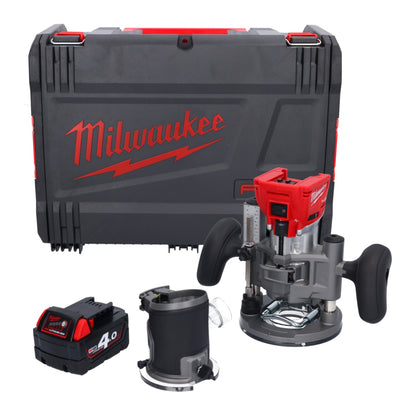 Milwaukee M18 FTR-401X Akku Fräse 18 V Brushless + 1x Akku 4,0 Ah + Fräsmodule + HD Box - ohne Ladegerät