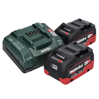 Marteau perforateur à batterie Metabo KH 18 LTX BL 24 18 V 2,2 J SDS Plus Brushless + 2x batterie 8,0 Ah + chargeur + métaBOX