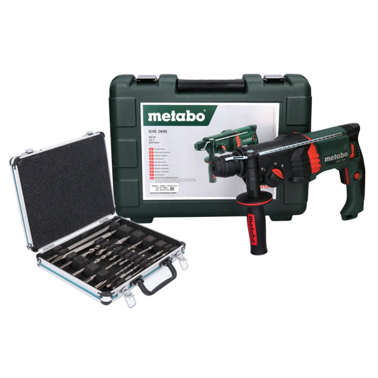 Marteau combiné Metabo KHE 2645 850 W 2,9 J SDS plus + jeu de 13 burins + coffret