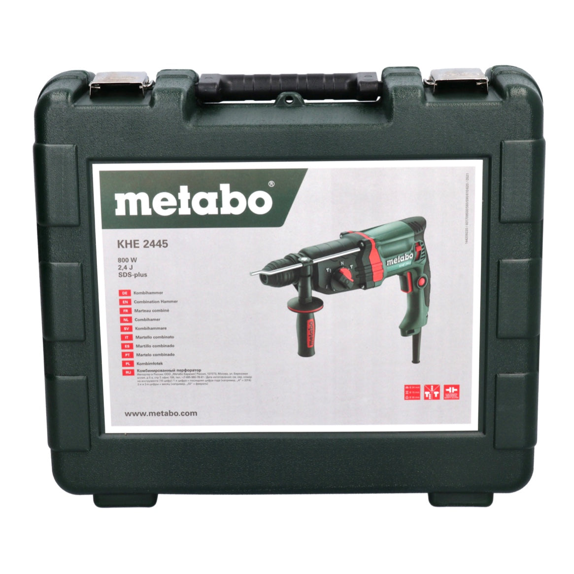 Metabo KHE 2445 Kombihammer 800 W 2,4 J SDS plus + 7 tlg. Bohrer Set + Koffer