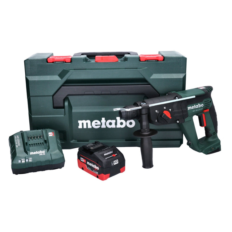 Metabo KH 18 LTX 24 Akku Kombihammer 18 V 2,1 J SDS plus + 1x Akku 5,5 Ah + Ladegerät + metaBOX - Toolbrothers