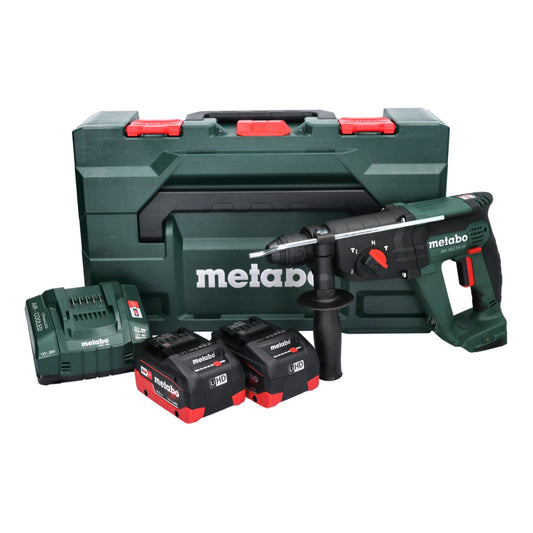 Marteau combiné à batterie Metabo KH 18 LTX 24 18 V 2,1 J SDS plus + 2x batterie 8,0 Ah + chargeur + métaBOX