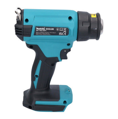 Makita DHG 180 Z Akku Heißluftgebläse 18 V 550 °C Solo - ohne Akku, ohne Ladegerät - Toolbrothers