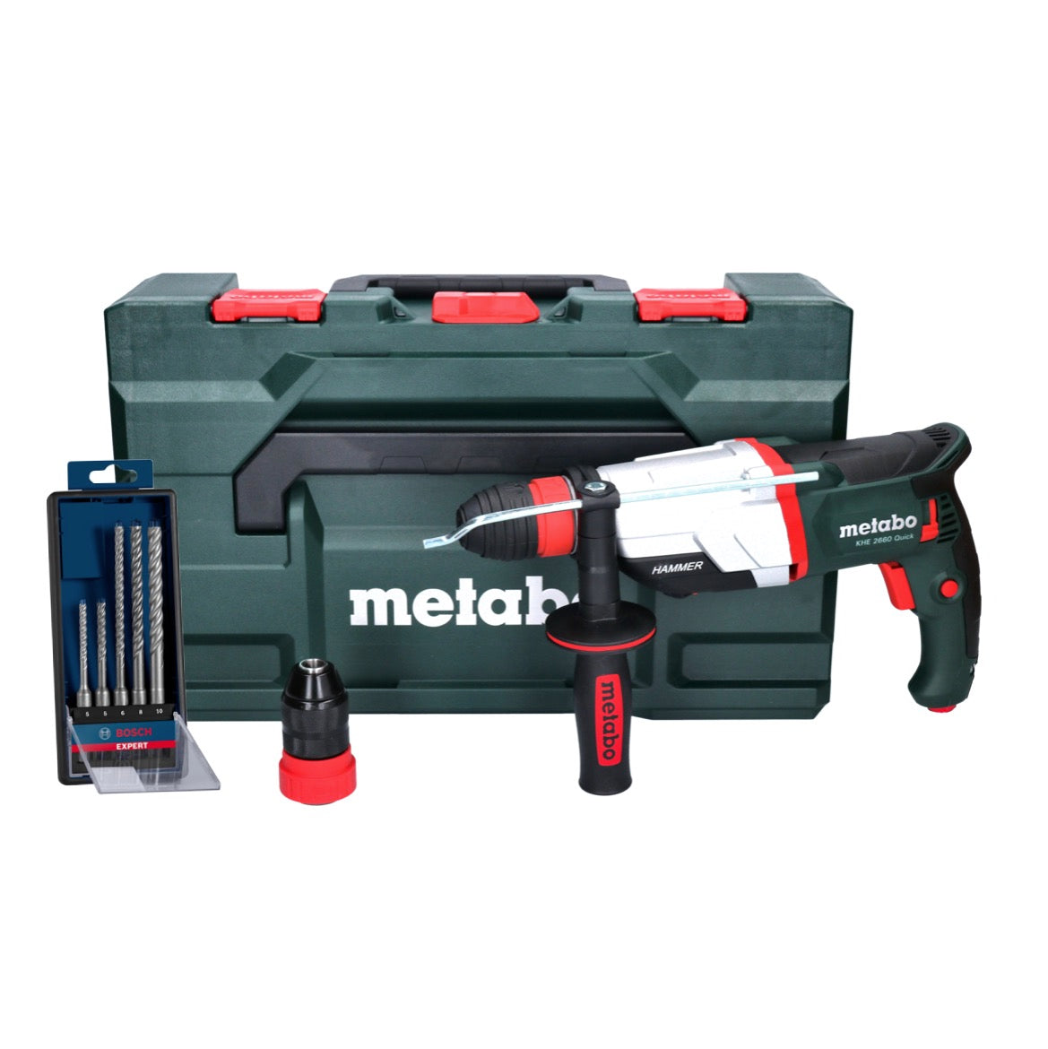 Metabo KHE 2660 Quick Kombihammer 850 W 3 J SDS plus + 5 tlg. Hammerbohrer Set + metaBOX - Toolbrothers