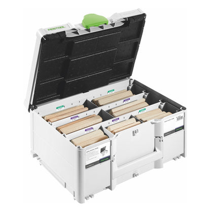 Festool DOMINO XL DF 700 EQ-Plus Dübelfräse 720 W ( 576426 ) + 128 tlg. Dübel Sortiment ( 576792 ) - Toolbrothers