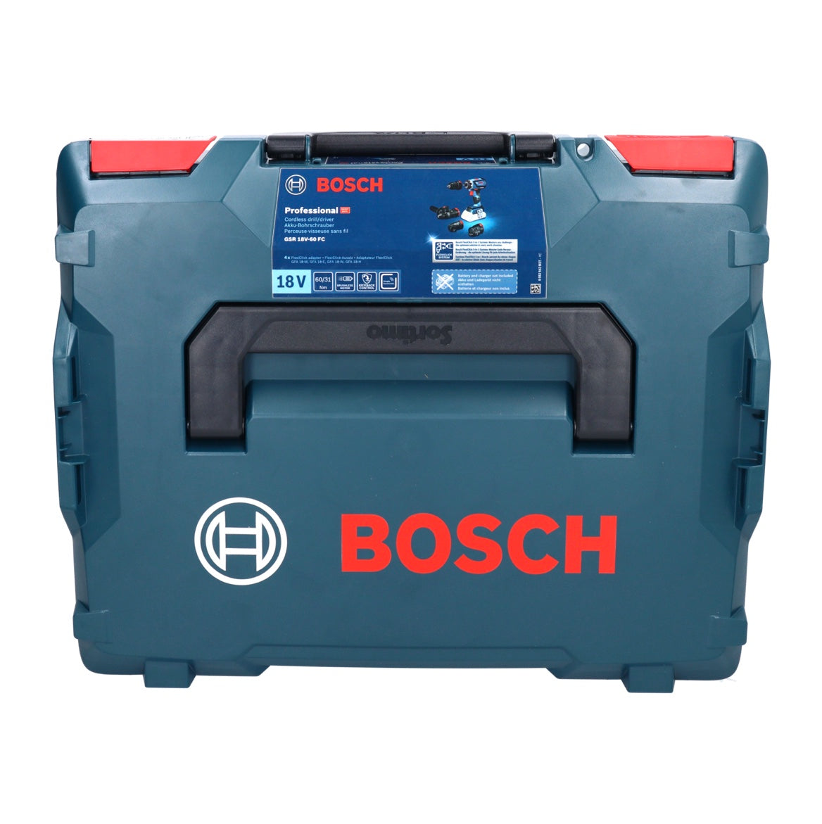 Bosch GSR 18V-60 FC Professional Akku Bohrschrauber 18 V 60 Nm Brushless + 1x Akku 5,0 Ah + Aufsätze + L-Boxx - ohne Ladegerät - Toolbrothers