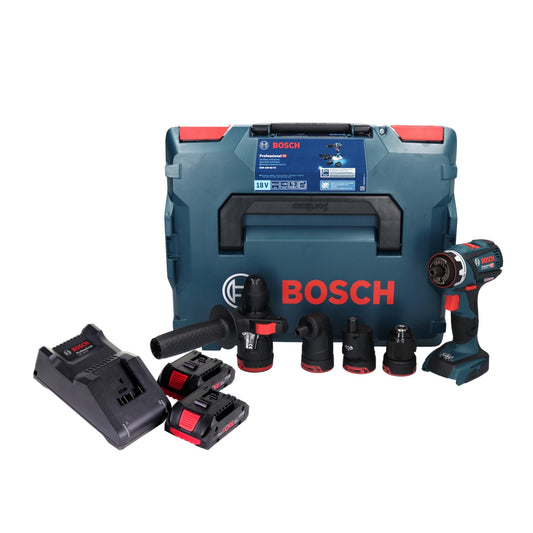 Bosch GSR 18V-60 FC Professional Akku Bohrschrauber 18 V 60 Nm Brushless + 2x ProCORE Akku 4,0 Ah + Ladegerät + Aufsätze + L-Boxx - Toolbrothers