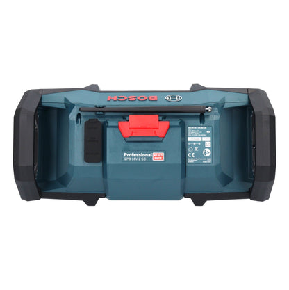 Bosch GPB 18V-2 SC Professional Akku Baustellenradio 18 V DAB+ Bluetooth AUX + 1x Akku 5,0 Ah + Ladegerät