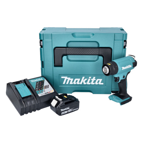 Makita DHG 180 RM1J Akku Heißluftgebläse 18 V 550 °C + 1x Akku 4,0 Ah + Ladegerät + Makpac - Toolbrothers