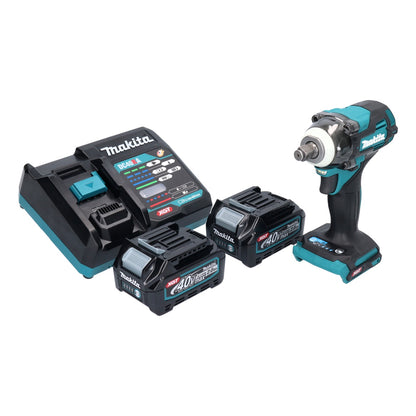 Makita TW 004 GA2 Akku Schlagschrauber 40 V max. 1/2" 350 Nm XGT Brushless + 2x Akku 2,0 Ah + Ladegerät