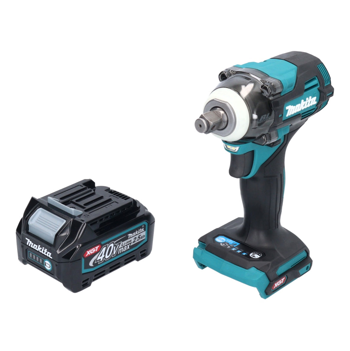 Makita TW 004 GD1 Akku Schlagschrauber 40 V max. 1/2" 350 Nm XGT Brushless + 1x Akku 2,5 Ah - ohne Ladegerät