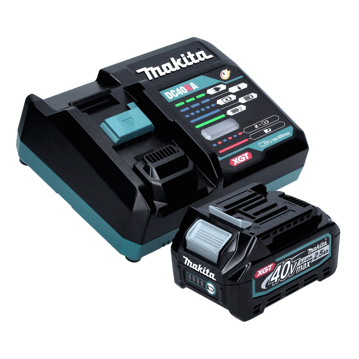 Makita TW 004 GD1 Akku Schlagschrauber 40 V max. 1/2" 350 Nm XGT Brushless + 1x Akku 2,5 Ah + Ladegerät