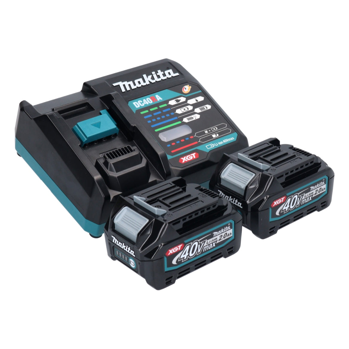 Makita TW 004 GA201 Akku Schlagschrauber 40 V max. 1/2" 350 Nm XGT Brushless + 2x Akku 2,0 Ah + Ladegerät + Makpac