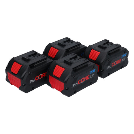 Bosch Akku Set 4x ProCORE 18 V 5,5 Ah Professional Li-Ion Einschub Akku ( 4x 1600A02149 ) - Toolbrothers